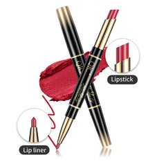 Double Ended Lipstick Matte Waterproof Non-Fade Non-Sticky Lipstick