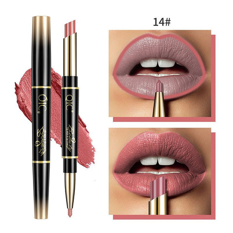 Double Ended Lipstick Matte Waterproof Non-Fade Non-Sticky Lipstick