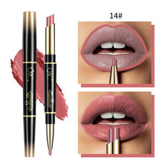 Double Ended Lipstick Matte Waterproof Non-Fade Non-Sticky Lipstick